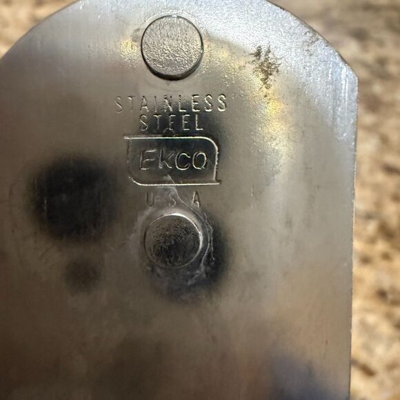 VINTAGE EKCO Cake Icing Spatula Spreader, RETRO, Stainless Steel, USA, Black - Picture 7 of 8